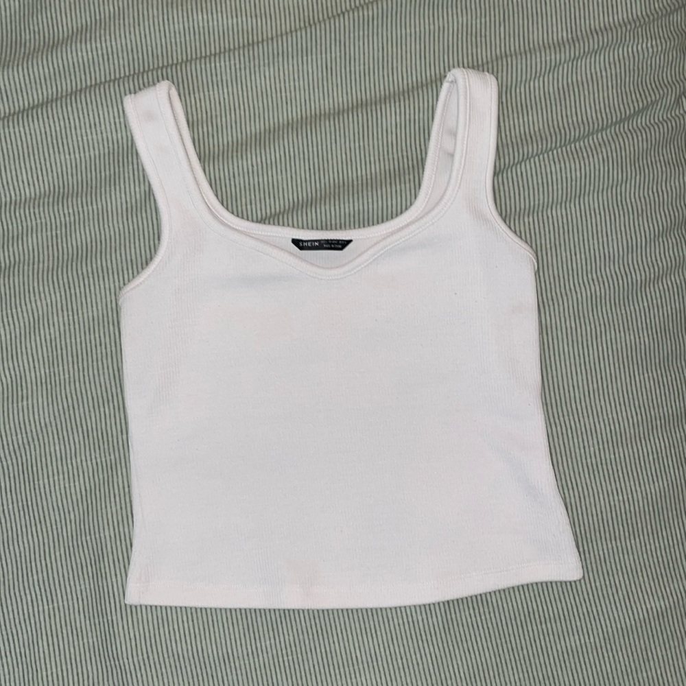 White tank top